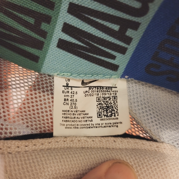 Nike Pride LGBTQ GORGEOUS rainbow 🌈 size 9 Like New! Sneaker - Picture 7 of 16